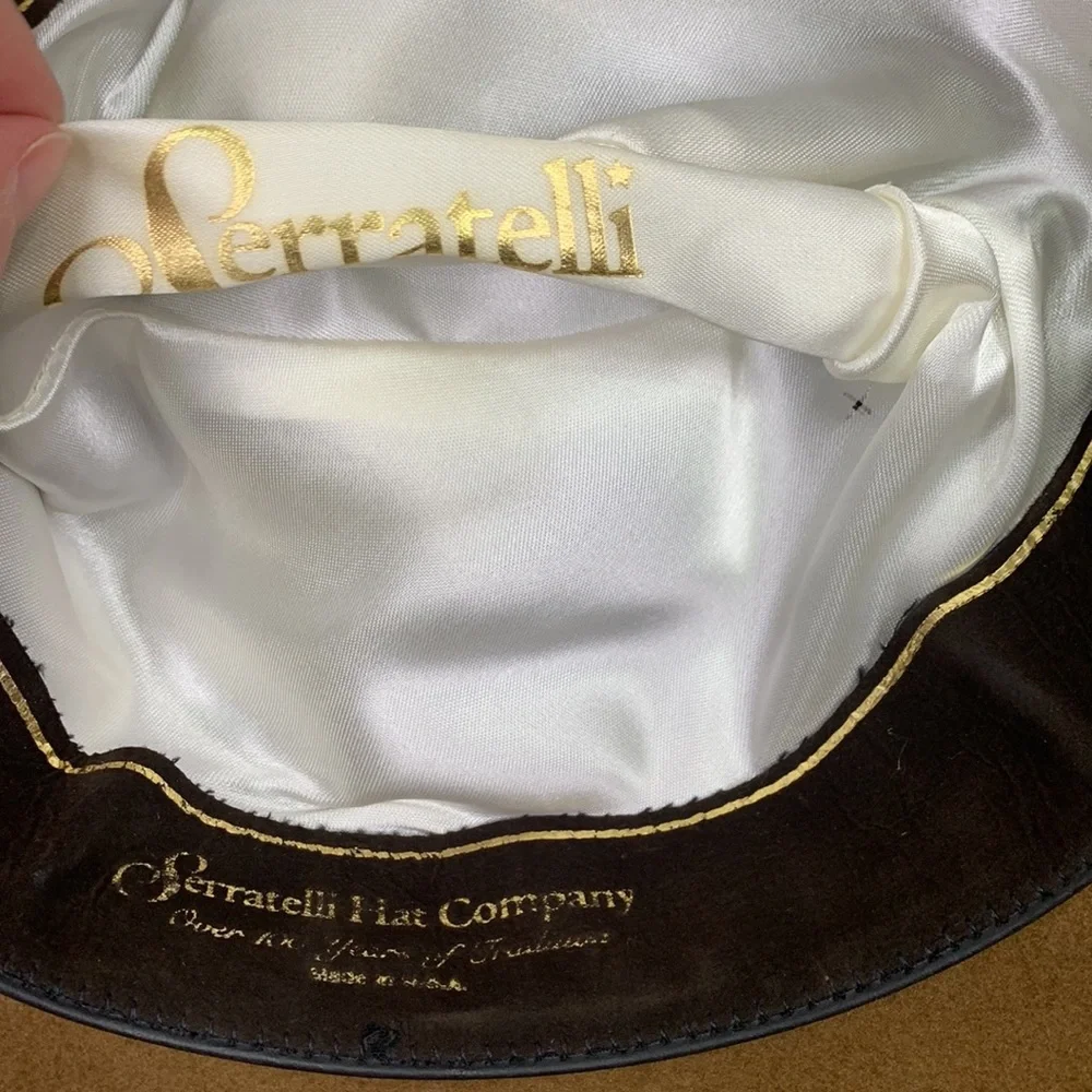 Serratelli Cattlemen’s Hat 2x Entre III Pecan 4 inch Size 6 7/8 Cowboy Hat